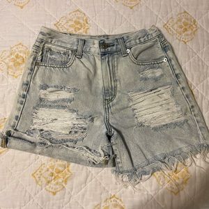 American eagle jean shorts size 0